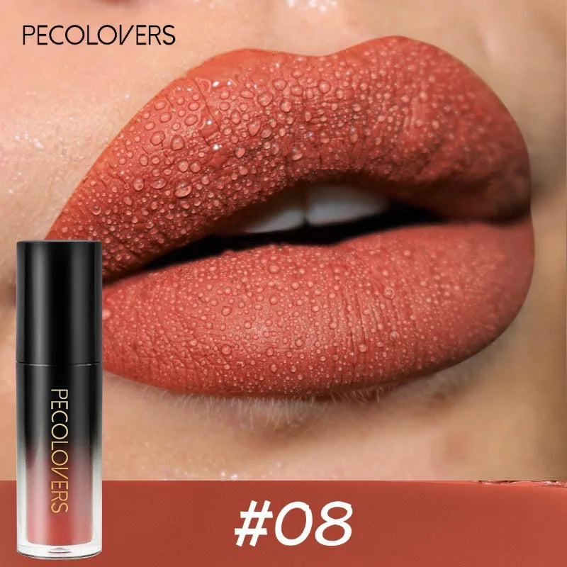 14-Color Long-Lasting Waterproof Matte Lip Gloss