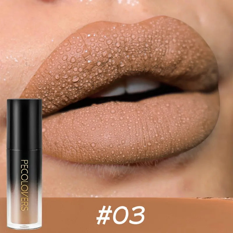 14-Color Long-Lasting Waterproof Matte Lip Gloss