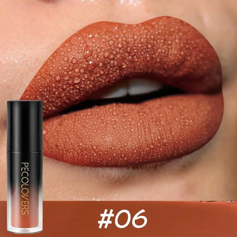 14-Color Long-Lasting Waterproof Matte Lip Gloss