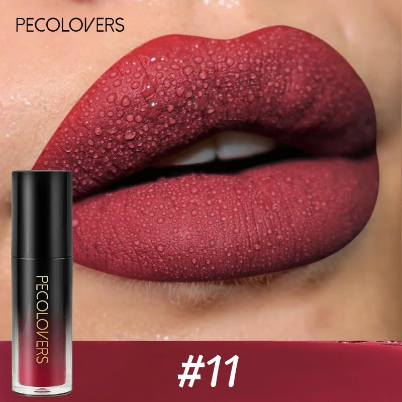 14-Color Long-Lasting Waterproof Matte Lip Gloss