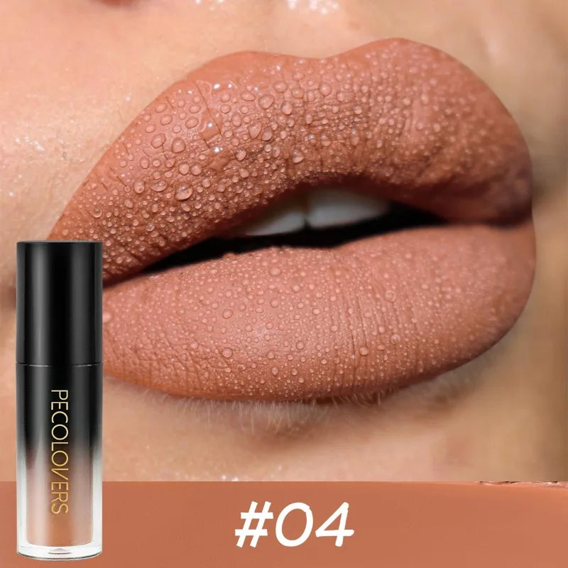 14-Color Long-Lasting Waterproof Matte Lip Gloss
