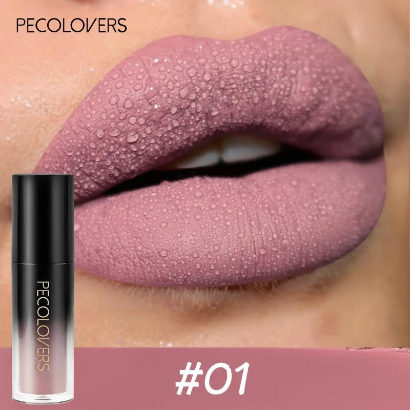14-Color Long-Lasting Waterproof Matte Lip Gloss