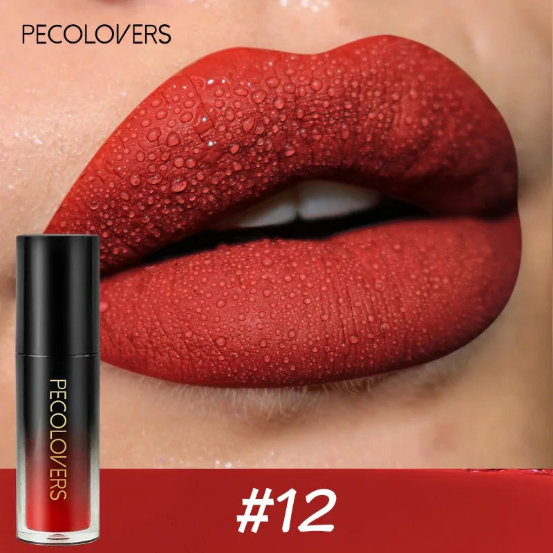 14-Color Long-Lasting Waterproof Matte Lip Gloss