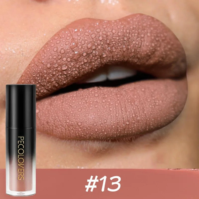 14-Color Long-Lasting Waterproof Matte Lip Gloss