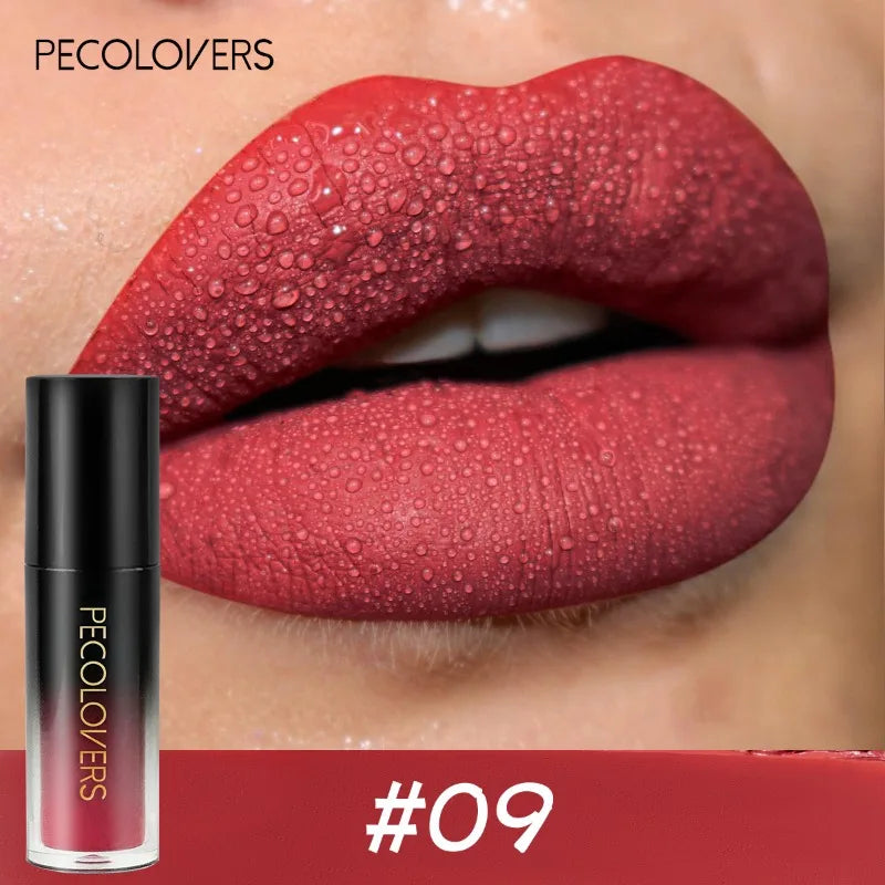14-Color Long-Lasting Waterproof Matte Lip Gloss